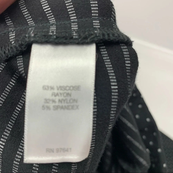 J Jill Slim Leg Ponte Pants Woman XS Pull On Black Polka Dots Stretch Comfort - Picture 7 of 13